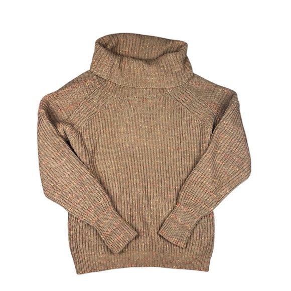 Free People Oversized Sweater Size XS‎ Knit Leo Tunic Brown speckled slouchy - Picture 2 of 12